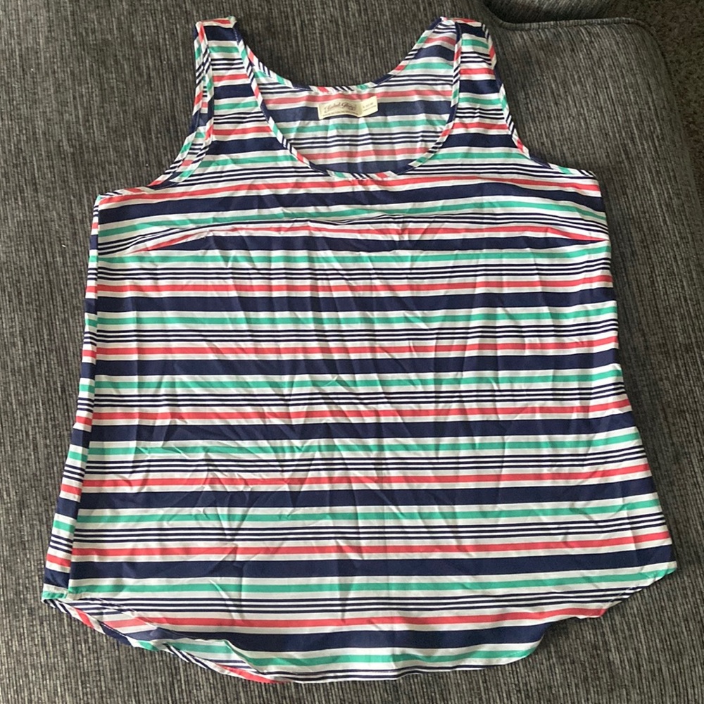 Faded  glory, striped shirt, large 12-14